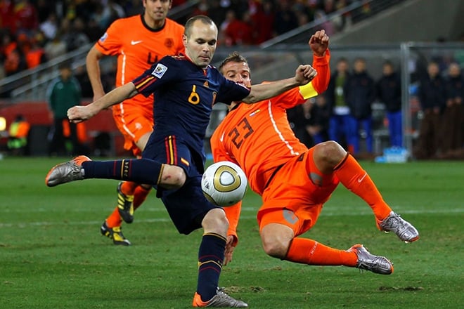 Andrés Iniesta in the Spanish national team