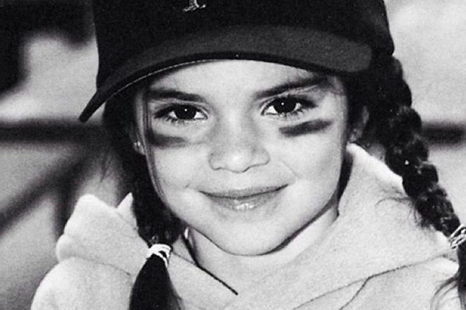 Kendall Jenner in childhood