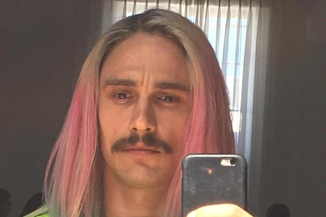 James Franco with dyed hair