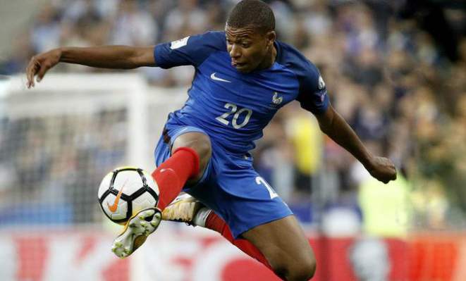 Kylian Mbappe in the French national team