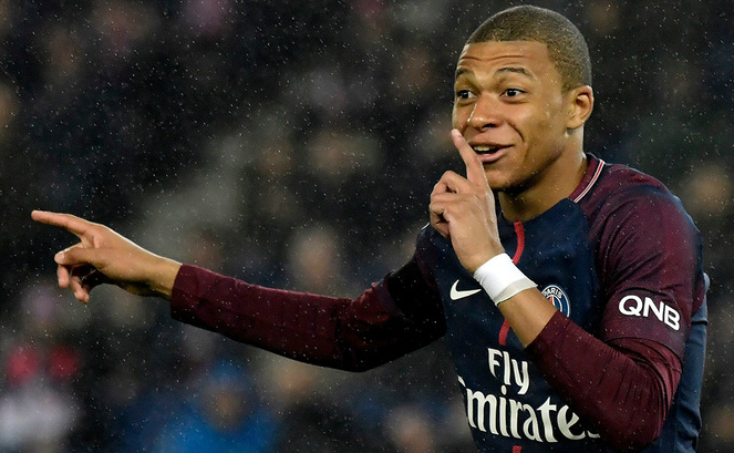 Kylian Mbappe- the striker of "Paris Saint-Germain"