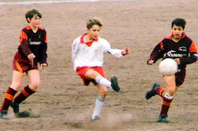 Young footballer Francesco Totti
