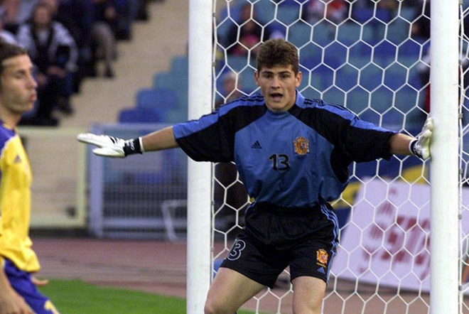 The beginning player Iker Casillas