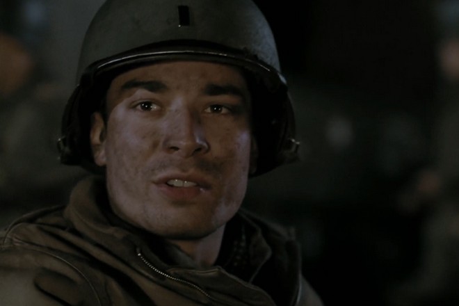 Jimmy Fallon in the series Band of Brothers