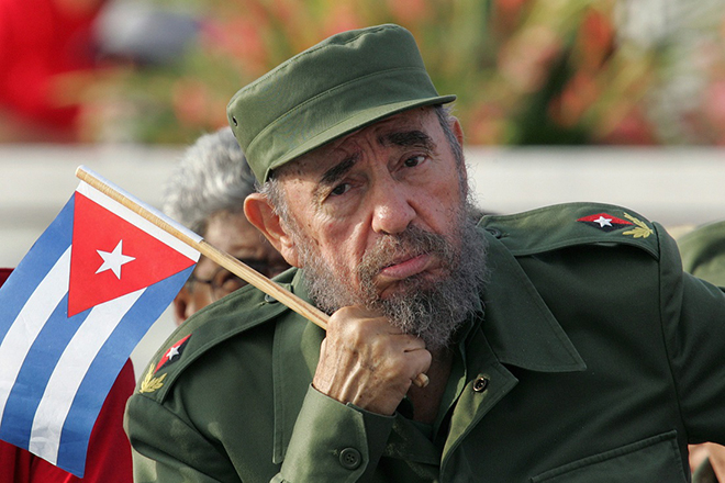 Cuban leader Fidel Castro