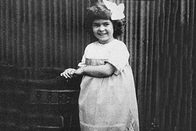 Coco Chanel in her childhood