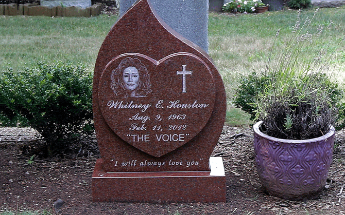 Whitney Houston’s grave