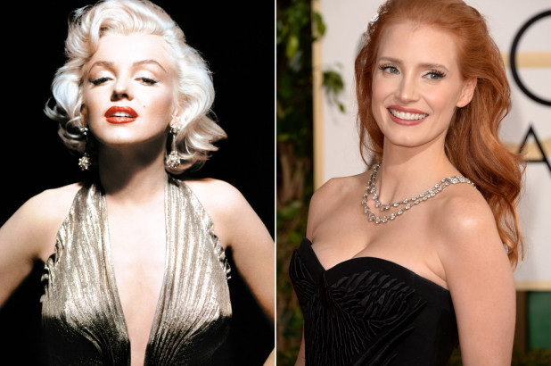 Jessica Chastain will play Marilyn Monroe