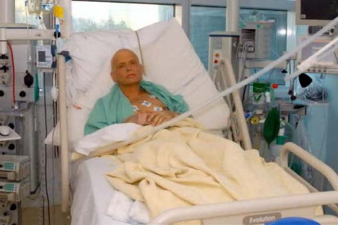 Alexander Litvinenko after poisoning