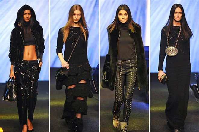 Collection of women dressing designed by Philipp Plein