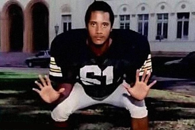Dwayne Johnson in his youth