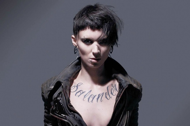 Rooney Mara in the movie “The Girl with the Dragon Tattoo.” 