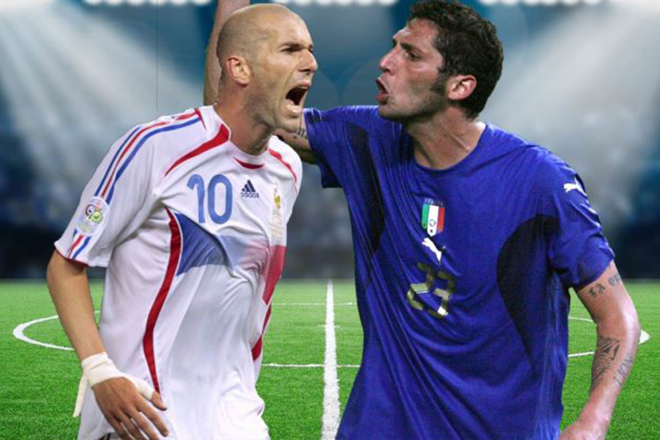 Zinedine Zidane and Marco Materazzi