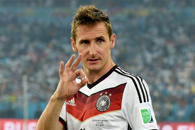 The soccer player Miroslav Klose