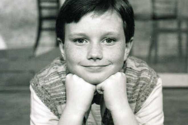 Chris Colfer in his childhood