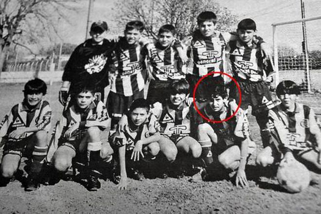 Ángel Di María in his childhood