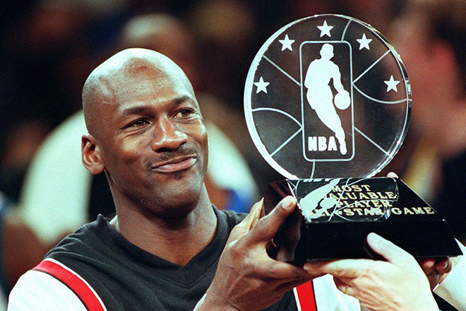 The NBA champion Michael Jordan
