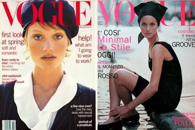 Amber Valletta in "Vogue" magazine
