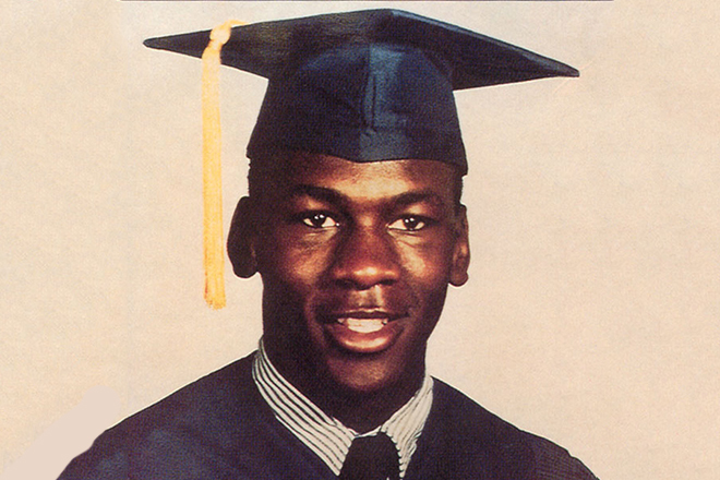 The North Carolina University graduate Michael Jordan