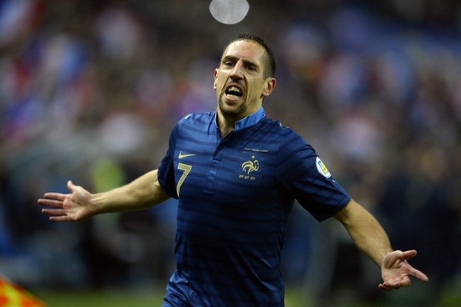Franck Ribéry as a part of the French national team