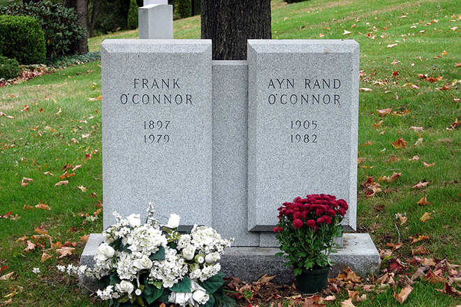 Ayn Rand’s tomb
