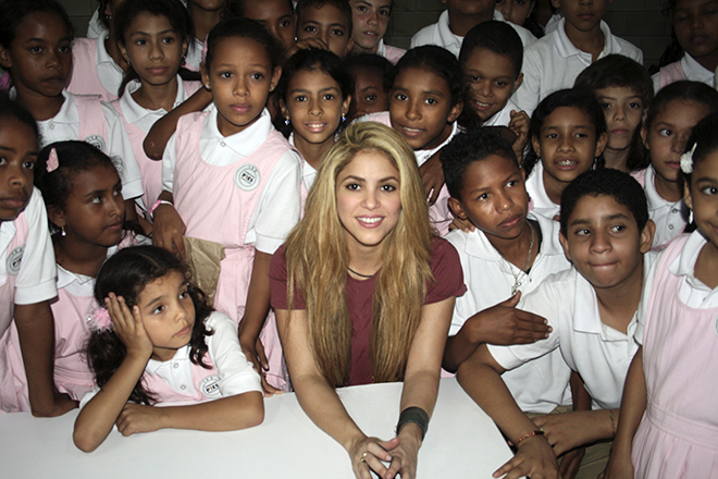 Shakira founded the children’s fund “Pies Descalzos Foundation”