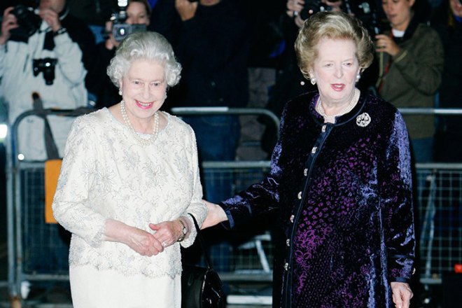 Elizabeth II and Margaret Thatcher