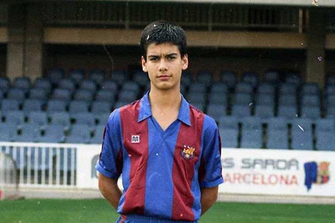 Josep Guardiola in his childhood