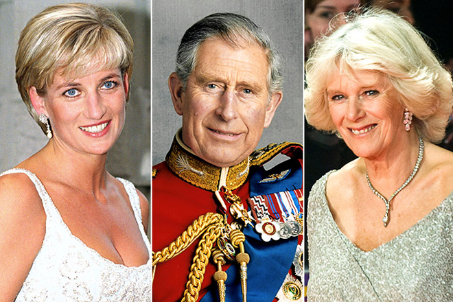 Princess Diana, Prince Charles, and Camilla Parker Bowles