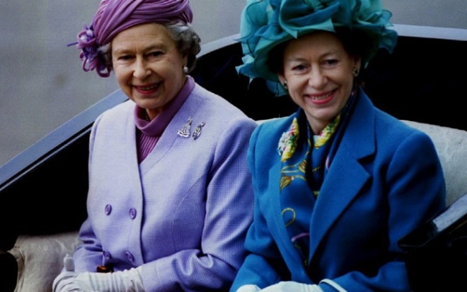 Elizabeth II with her sister Margaret