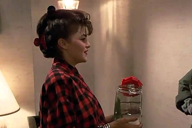 Sherilyn Fenn in the movie Just One of the Guys