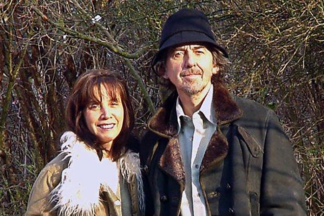 George Harrison with his wife Olivia