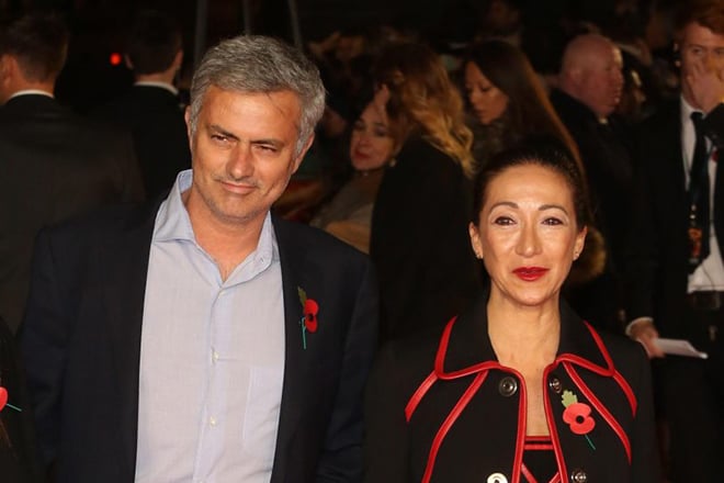 José Mourinho with his wife