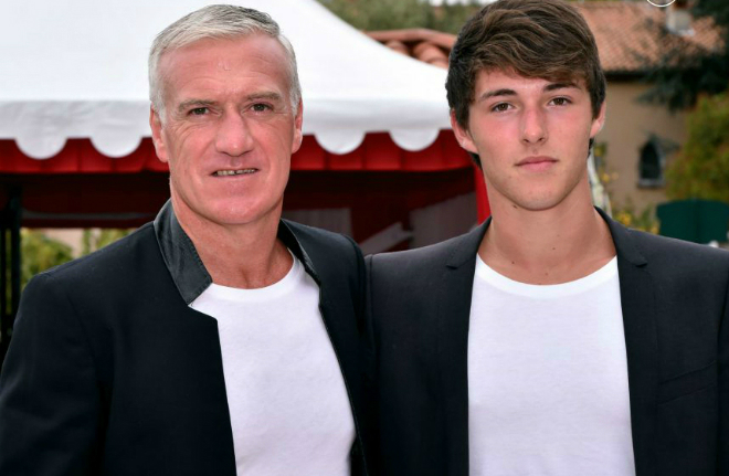 Didier Deschamps with his son