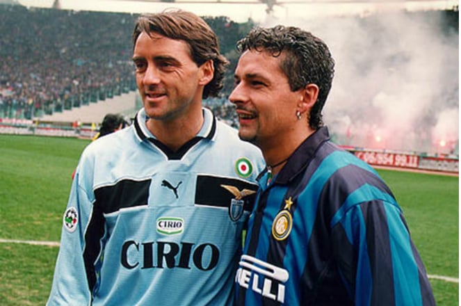 Roberto Baggio and Roberto Mancini