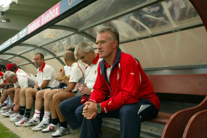 Didier Deschamps was a coach of AS Monaco FC football players
