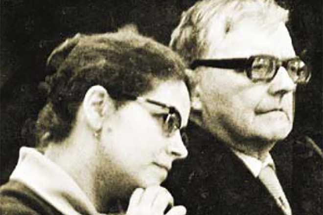 Dmitry Shostakovich with his wife Irina Supinskaya