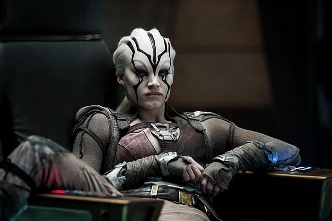 Sofia Boutella in the film Star Trek Beyond
