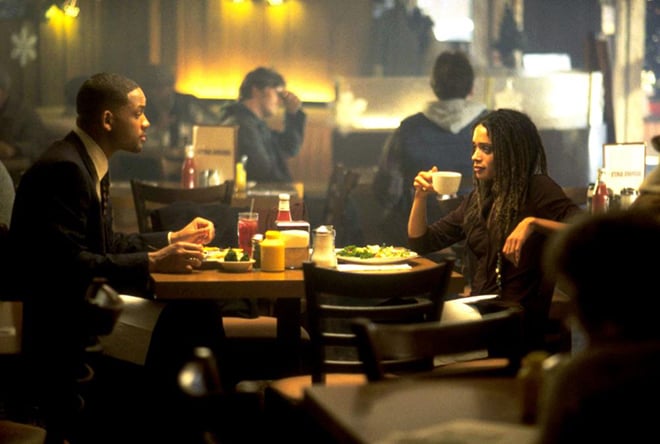 Will Smith and Lisa Bone in the movie Enemy of the State