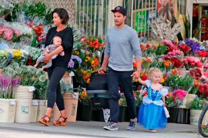 Jamie Dornan with his wife and their children | Gossip