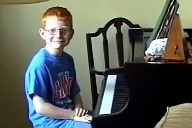 Ed Sheeran in his childhood