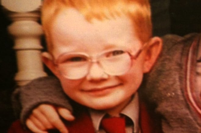 Ed Sheeran in his childhood
