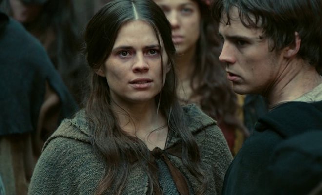 Hayley Atwell in the series The Pillars of the Earth