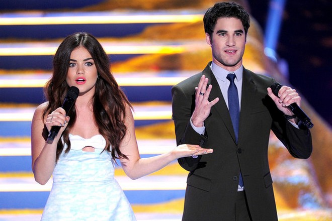 Darren Criss and Lucy Hale