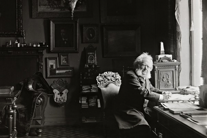 Henrik Ibsen at work