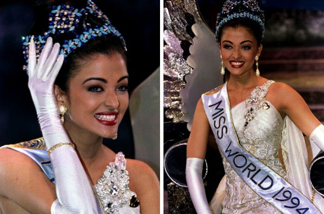 Aishwarya Rai is the winner of Miss World beauty pageant