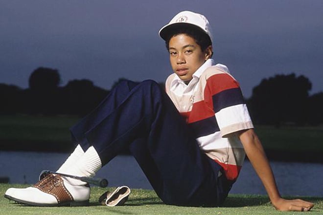 Tiger Woods in his childhood