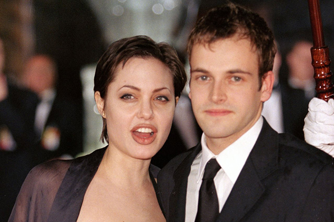 Jonny Lee Miller and Angelina Jolie