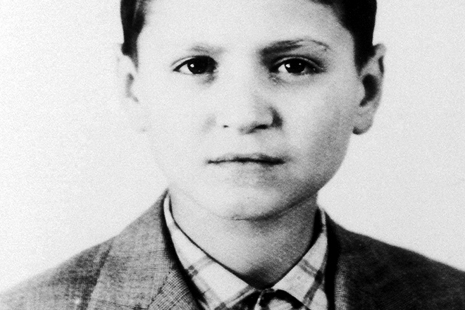 Gianni Versace in his childhood
