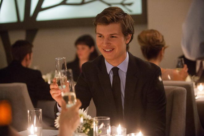 Ansel Elgort in the film The Fault in Our Stars